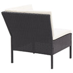 vidaXL Patio Furniture Set 8 Piece Sectional Sofa with Coffee Table Rattan - 23.6 x 23.6 x 13.8