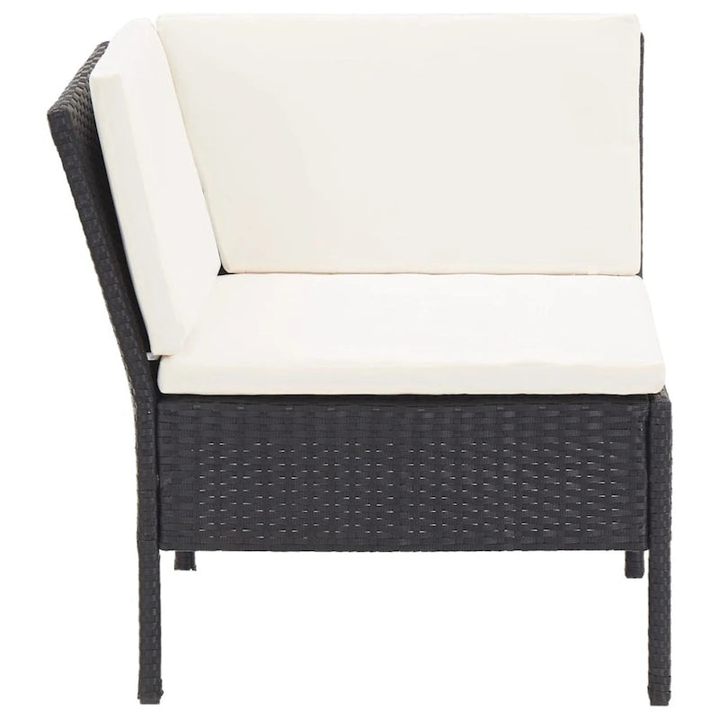 vidaXL Patio Furniture Set 8 Piece Sectional Sofa with Coffee Table Rattan - 23.6 x 23.6 x 13.8