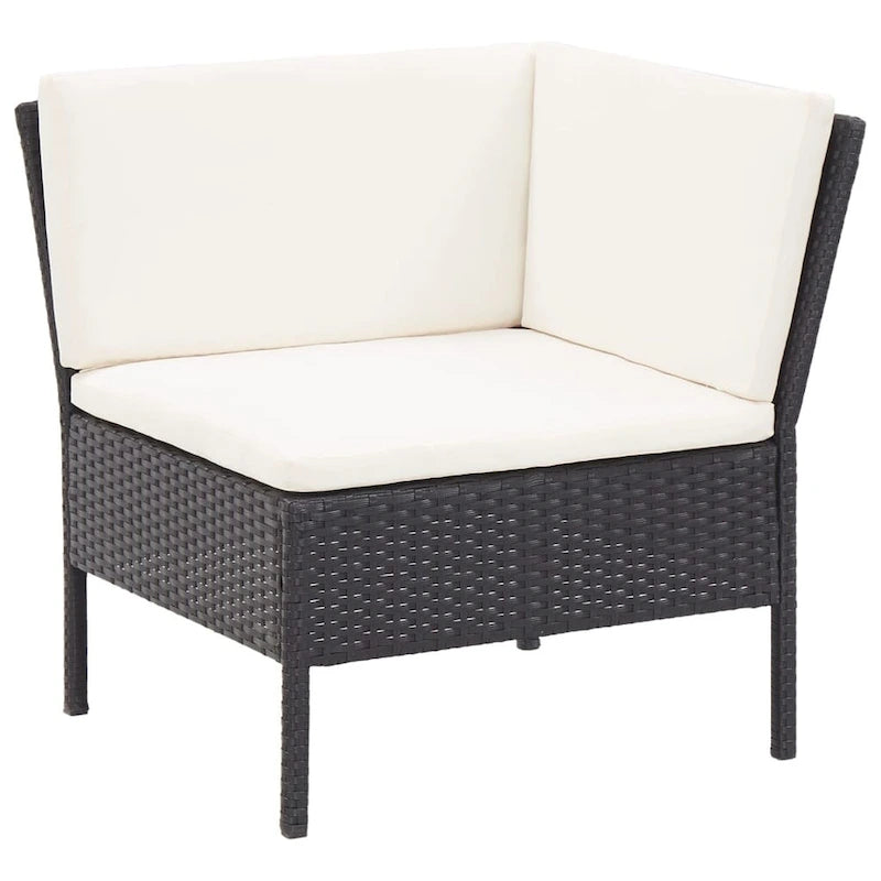 vidaXL Patio Furniture Set 8 Piece Sectional Sofa with Coffee Table Rattan - 23.6 x 23.6 x 13.8