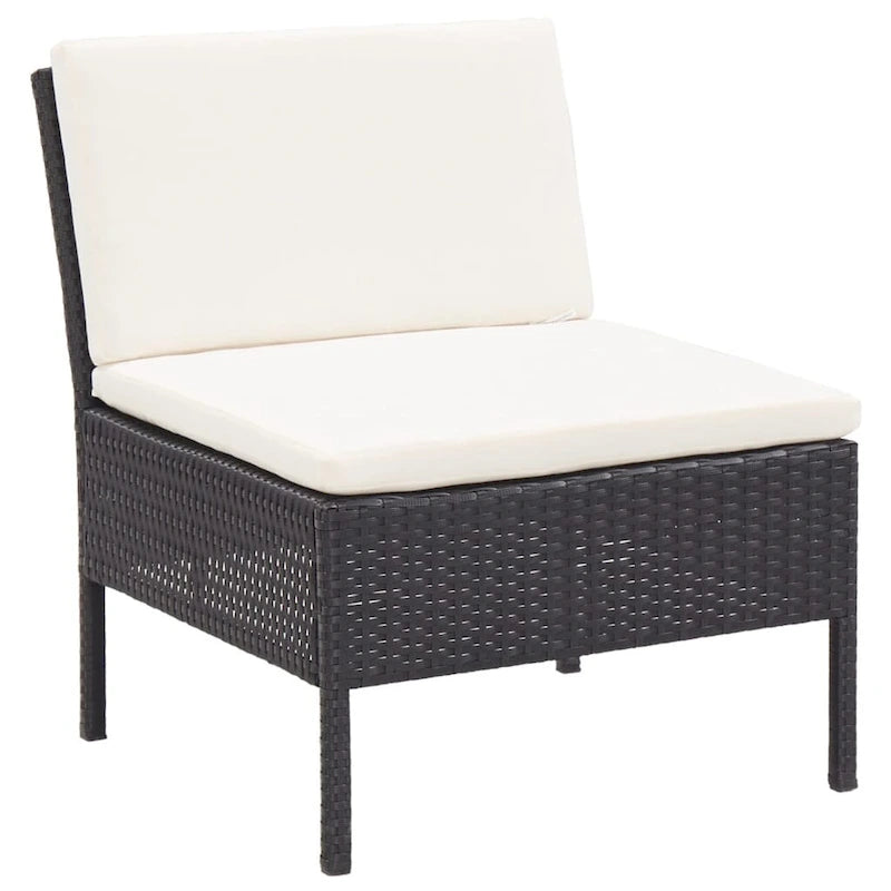 vidaXL Patio Furniture Set 8 Piece Sectional Sofa with Coffee Table Rattan - 23.6 x 23.6 x 13.8