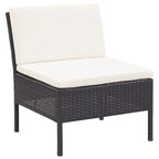 vidaXL Patio Furniture Set 8 Piece Sectional Sofa with Coffee Table Rattan - 23.6 x 23.6 x 13.8
