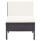 vidaXL Patio Furniture Set 8 Piece Sectional Sofa with Coffee Table Rattan - 23.6 x 23.6 x 13.8