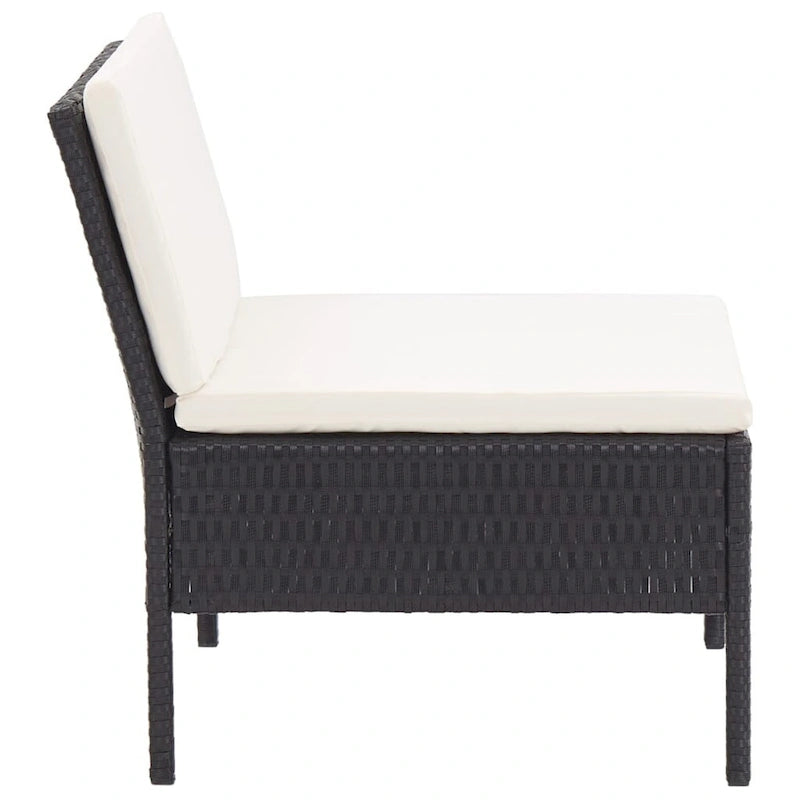 vidaXL Patio Furniture Set 8 Piece Sectional Sofa with Coffee Table Rattan - 23.6 x 23.6 x 13.8