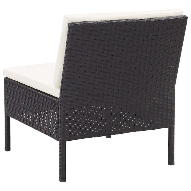 vidaXL Patio Furniture Set 8 Piece Sectional Sofa with Coffee Table Rattan - 23.6 x 23.6 x 13.8