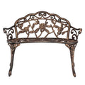38.5 Cast Aluminum Outdoor Courtyard Decoration Park Leisure Rose Chair - N/A