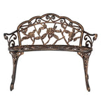 38.5 Cast Aluminum Outdoor Courtyard Decoration Park Leisure Rose Chair - N/A