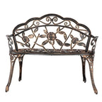 38.5 Cast Aluminum Outdoor Courtyard Decoration Park Leisure Rose Chair - N/A