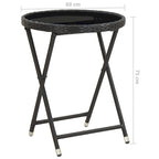 vidaXL Solid Acacia Wood Patio Bistro Set 3 Piece Seat Gray/Gray and Brown