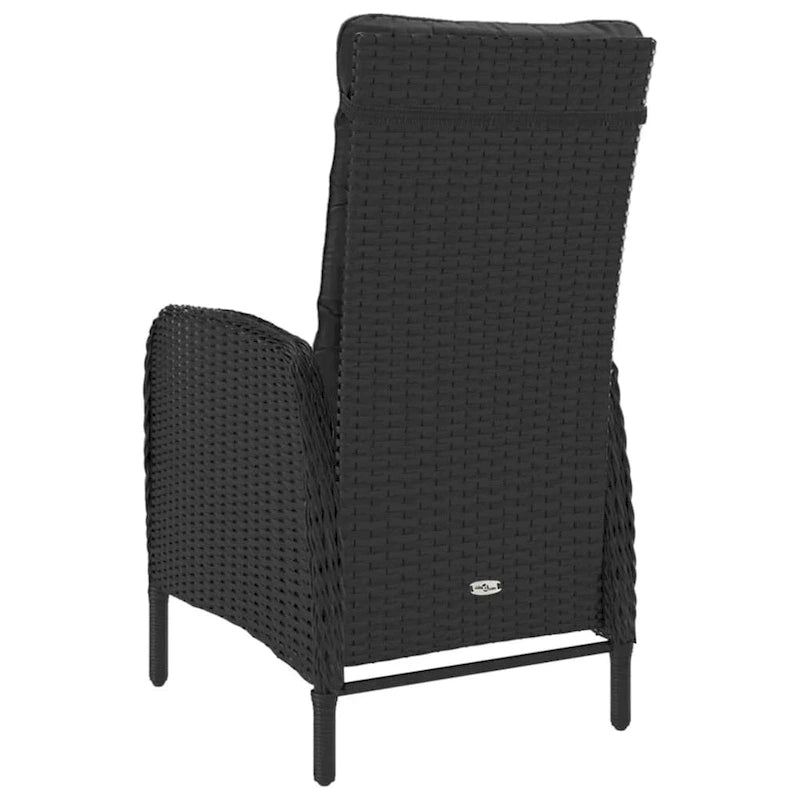 vidaXL Solid Acacia Wood Patio Bistro Set 3 Piece Seat Gray/Gray and Brown