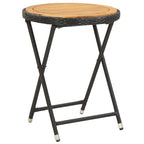 vidaXL Solid Acacia Wood Patio Bistro Set 3 Piece Seat Gray/Gray and Brown
