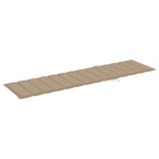 vidaXL Patio Lounge Chair Outdoor Sunbed Sunlounger with Cushion Solid Teak - 76.8 x 23.4 x 13.8