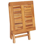 vidaXL Patio Lounge Chair Outdoor Sunbed Sunlounger with Cushion Solid Teak - 76.8 x 23.4 x 13.8