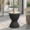 vidaXL 3-in-1 Ice Cooler Table Polypropylene - 18.9 x 18.9 x 22.4/32.3