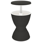 vidaXL 3-in-1 Ice Cooler Table Polypropylene - 18.9 x 18.9 x 22.4/32.3
