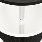 vidaXL 3-in-1 Ice Cooler Table Polypropylene - 18.9 x 18.9 x 22.4/32.3
