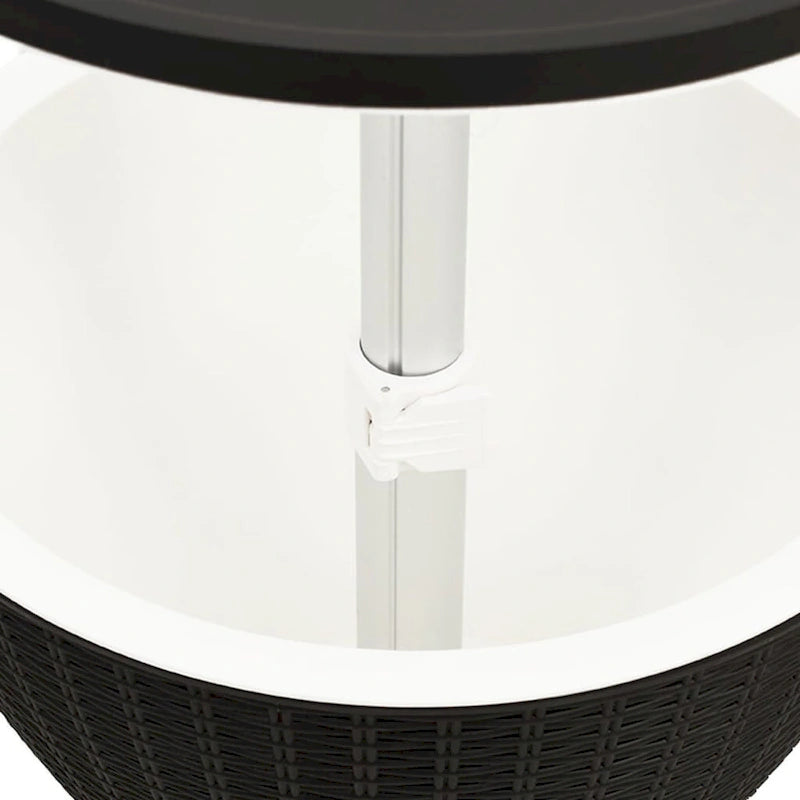 vidaXL 3-in-1 Ice Cooler Table Polypropylene - 18.9 x 18.9 x 22.4/32.3