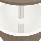 vidaXL 3-in-1 Ice Cooler Table Polypropylene - 18.9 x 18.9 x 22.4/32.3