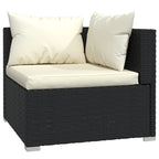 vidaXL Patio Lounge Set Outdoor Sectional Sofa Set Table Garden Poly Rattan - 27.6 x 27.6 x 23.8