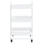vidaXL Trolley 3-Tier Kitchen Trolley Kitchen Island Storage Utility Cart - 16.9 x 13.4 x 31.1