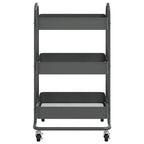 vidaXL Trolley 3-Tier Kitchen Trolley Kitchen Island Storage Utility Cart - 16.9 x 13.4 x 31.1