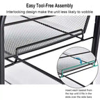 5 Tier Storage Rack Trolley Cart With Four 360 Degree Swivel Wheels - 17.5 x 10.5 x 41 (L x W x H)
