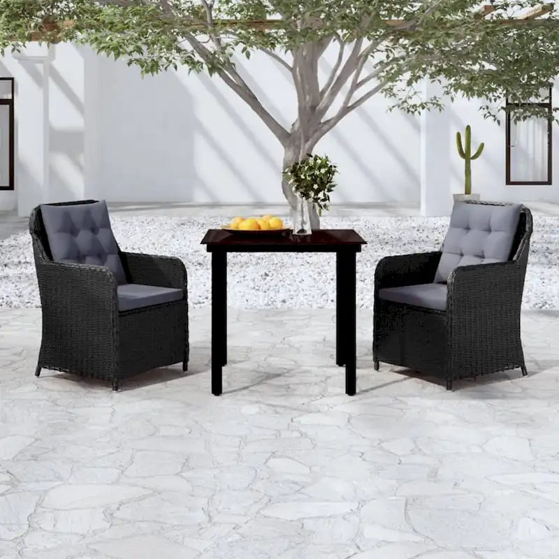 vidaXL Patio Dining Set Outdoor Dining Set Table and Chair Set for Garden