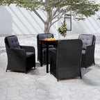 vidaXL Patio Dining Set Outdoor Dining Set Table and Chair Set for Garden
