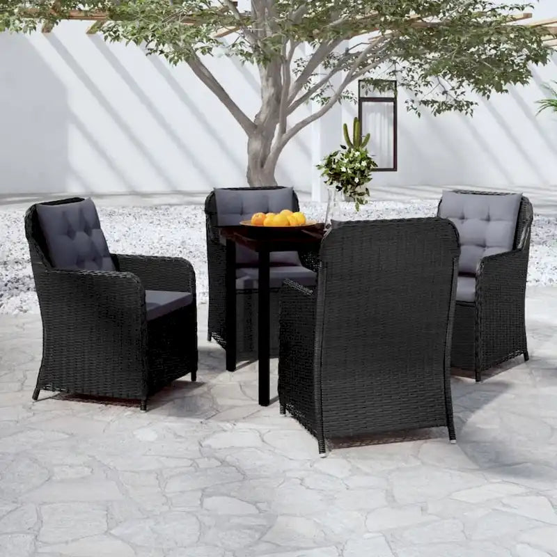 vidaXL Patio Dining Set Outdoor Dining Set Table and Chair Set for Garden