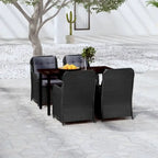 vidaXL Patio Dining Set Outdoor Dining Set Table and Chair Set for Garden