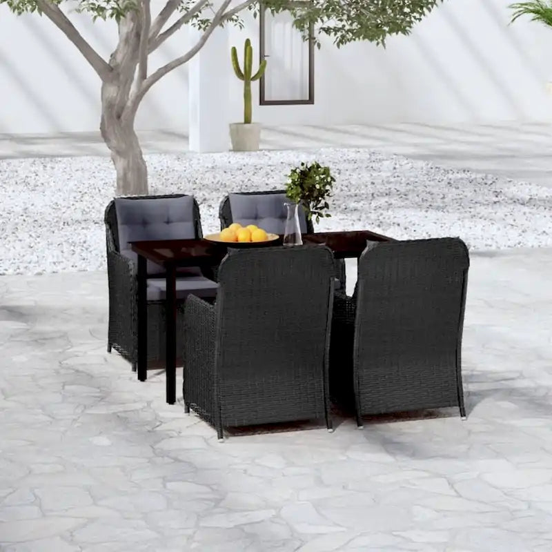 vidaXL Patio Dining Set Outdoor Dining Set Table and Chair Set for Garden