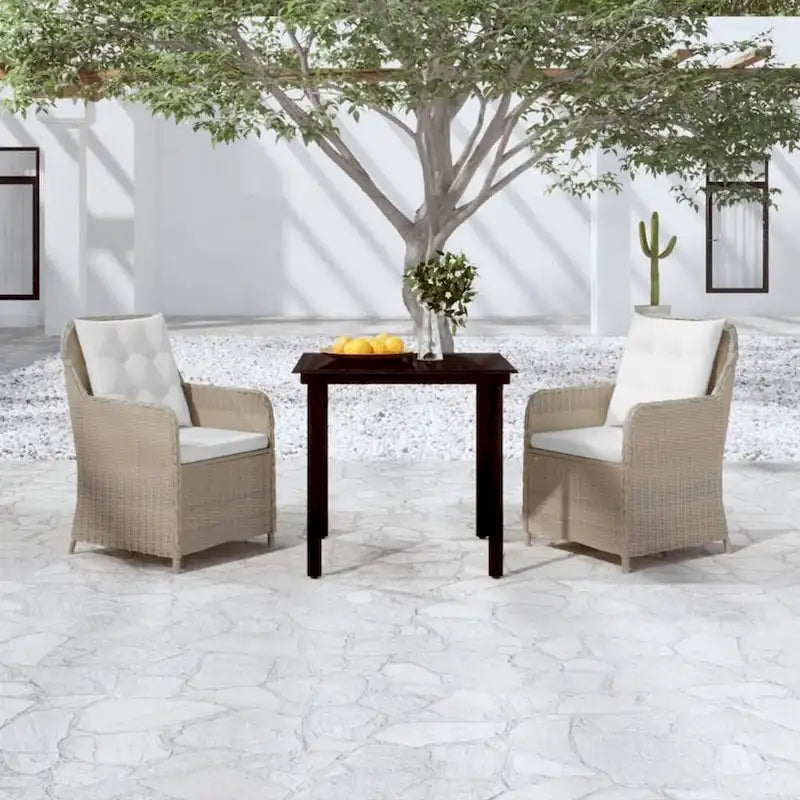 vidaXL Patio Dining Set Outdoor Dining Set Table and Chair Set for Garden