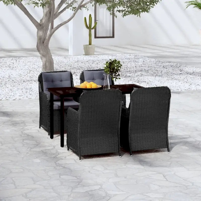 vidaXL Patio Dining Set Outdoor Dining Set Table and Chair Set for Garden