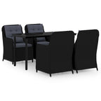 vidaXL Patio Dining Set Outdoor Dining Set Table and Chair Set for Garden