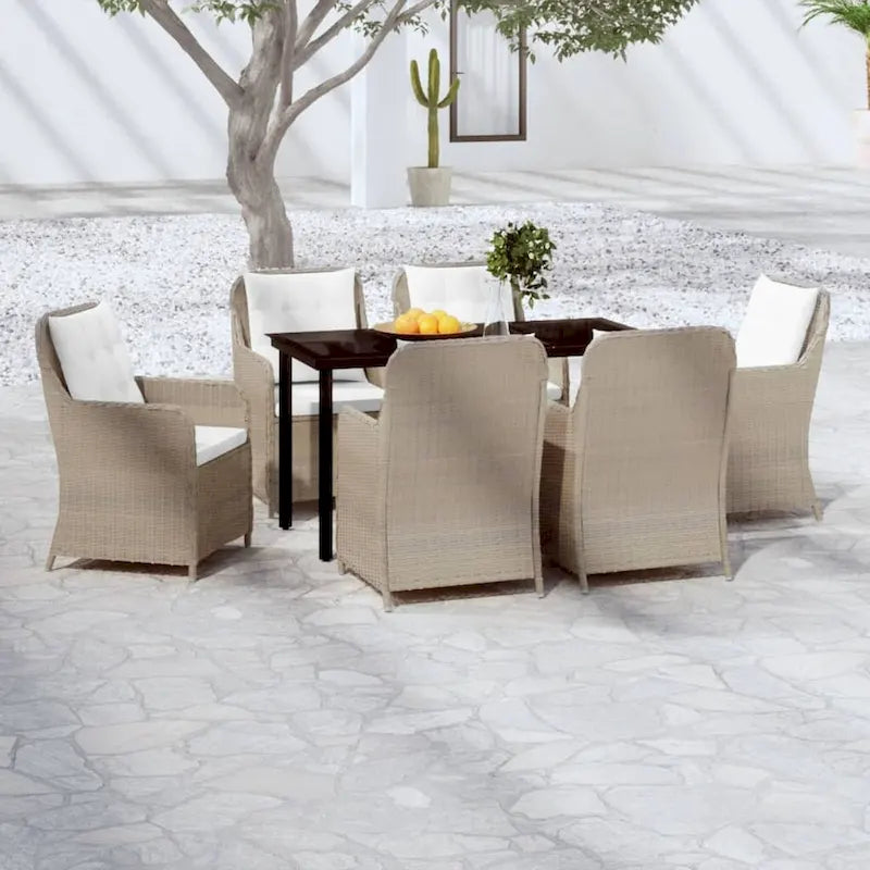 vidaXL Patio Dining Set Outdoor Dining Set Table and Chair Set for Garden