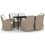 vidaXL Patio Dining Set Outdoor Dining Set Table and Chair Set for Garden