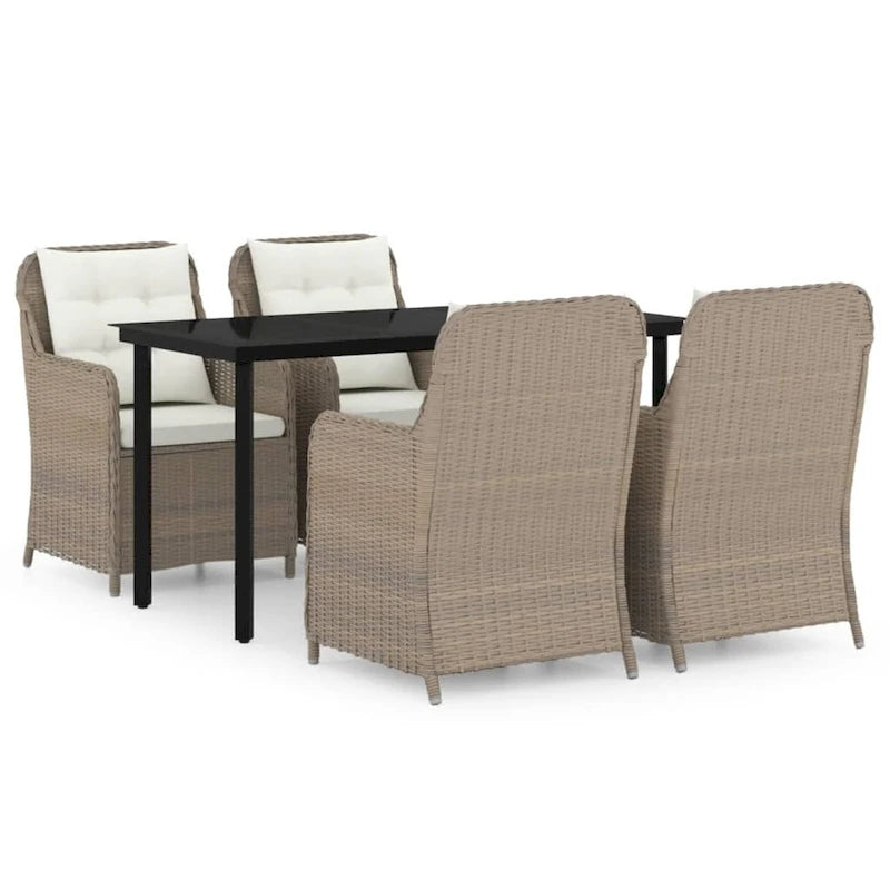 vidaXL Patio Dining Set Outdoor Dining Set Table and Chair Set for Garden