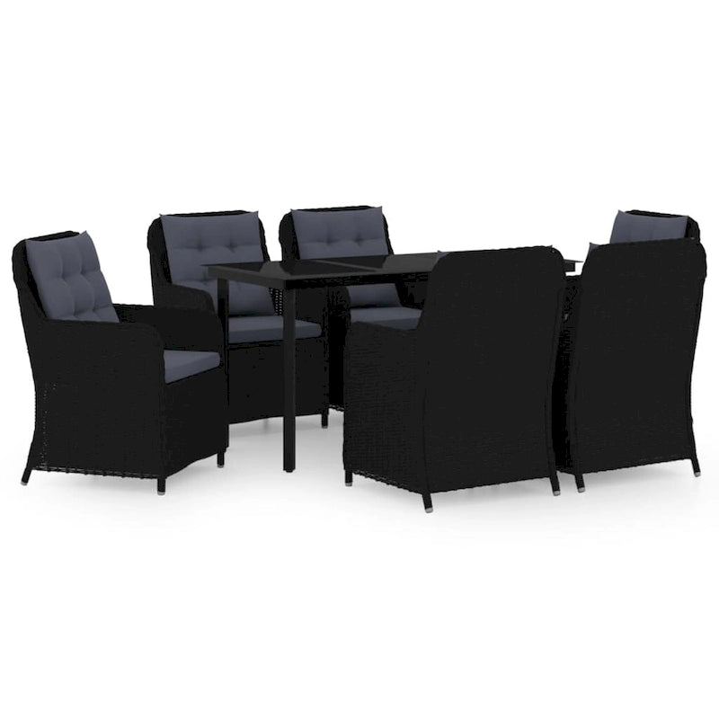 vidaXL Patio Dining Set Outdoor Dining Set Table and Chair Set for Garden
