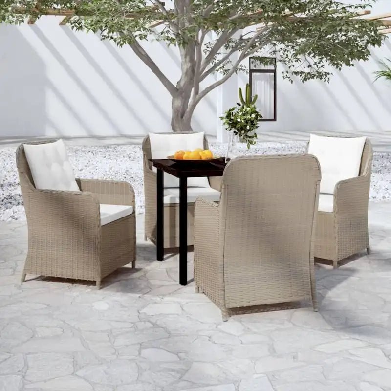 vidaXL Patio Dining Set Outdoor Dining Set Table and Chair Set for Garden