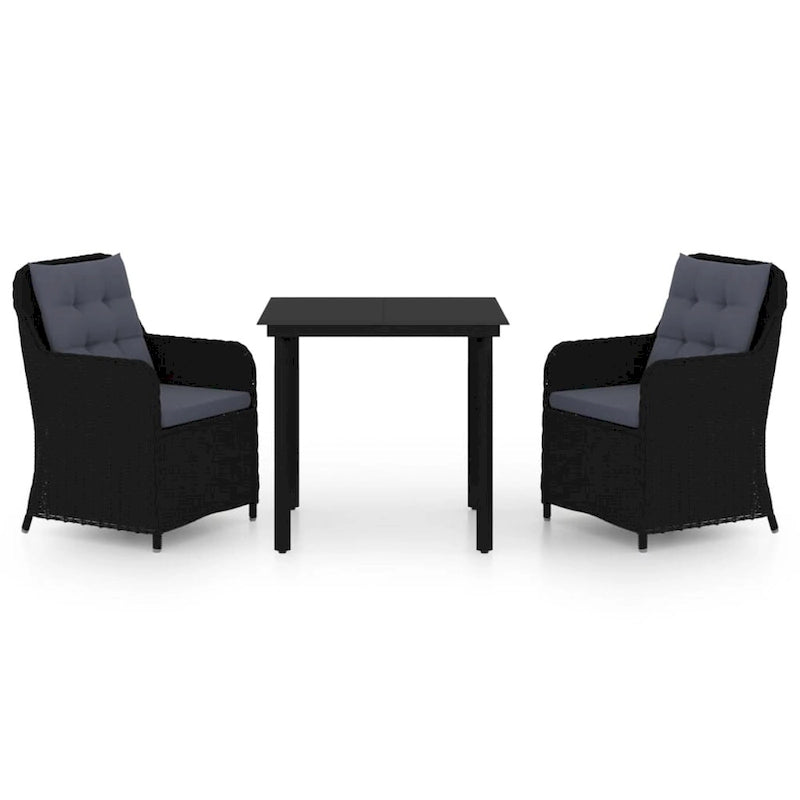vidaXL Patio Dining Set Outdoor Dining Set Table and Chair Set for Garden