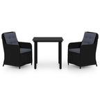 vidaXL Patio Dining Set Outdoor Dining Set Table and Chair Set for Garden