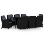 vidaXL Patio Dining Set Outdoor Dining Set Table and Chair Set for Garden