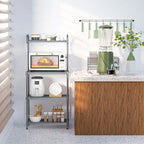 Versatile 4-Tier Kitchen Storage Rack - Stylish Bakers Rack Organizer - 23.5 x 13.5 x 53.5 (L x W x H)
