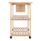 Mario Utility Kitchen Cart, Natural - 33.19 x 20.47 x 31.93 inches