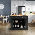 Kitchen Island with Storage and 3-Level Adjustable Shelves - 47 x 36 x 36 (L x W x H)