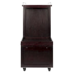 Galen Entertainment Cart, Espresso - 34.25 x 16.77 x 34.37 inches