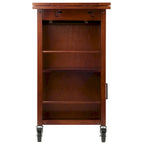 Gregory Extendable Top Kitchen Cart, Walnut - 27.56 x 18.35 x 33.46 inches