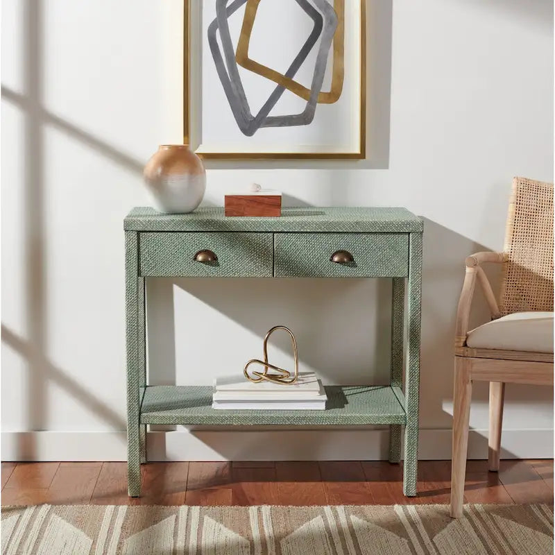  Francisca 2-Drawer 1-Shelf Console Table - 31 W x 14 L x 30 H - 31Wx14Dx30H