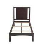 Fang California King Bed, Sleigh Panel Headboard, Espresso Brown Mahogany