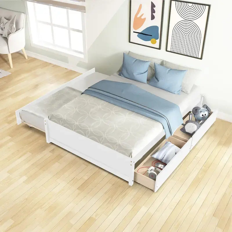 Full Bed with Two Drawers
