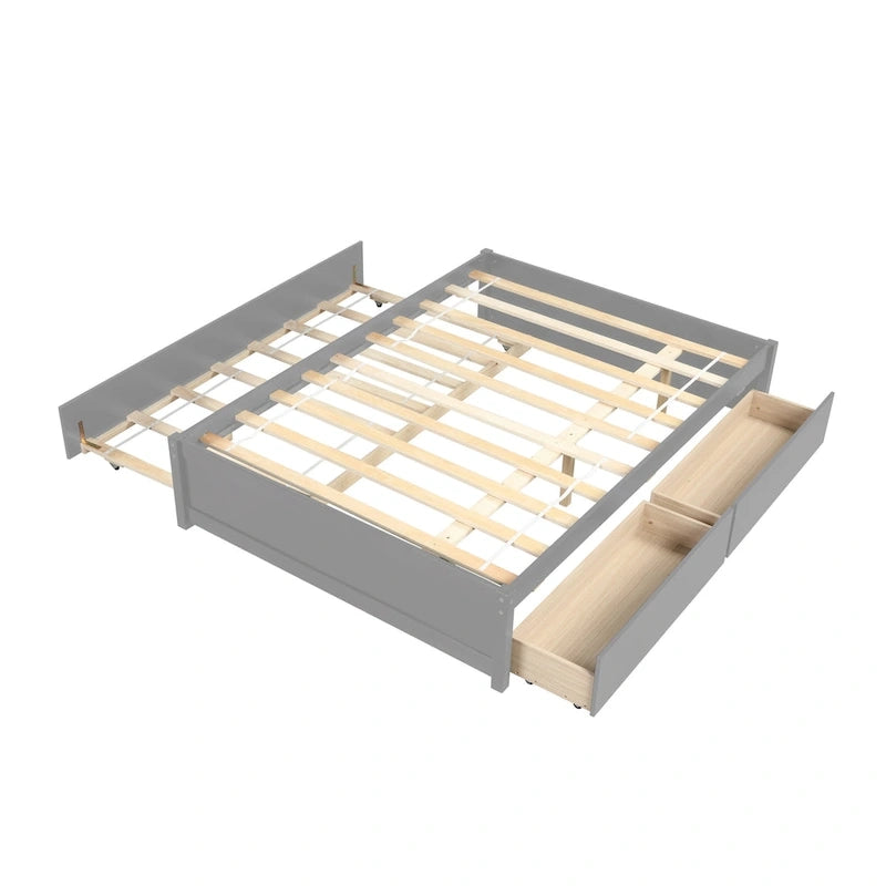 Full Bed with Two Drawers